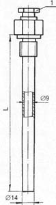 Рис.3. Чертеж защитной гильзы 5Ц4.819.015