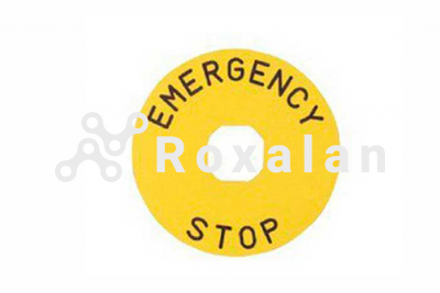 Табличка маркировочная EMERGENCY STOP фото 1